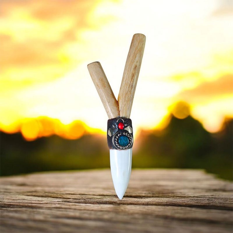 Kuripe Artesanal de Colmillo y Palo Santo - Imagen 2