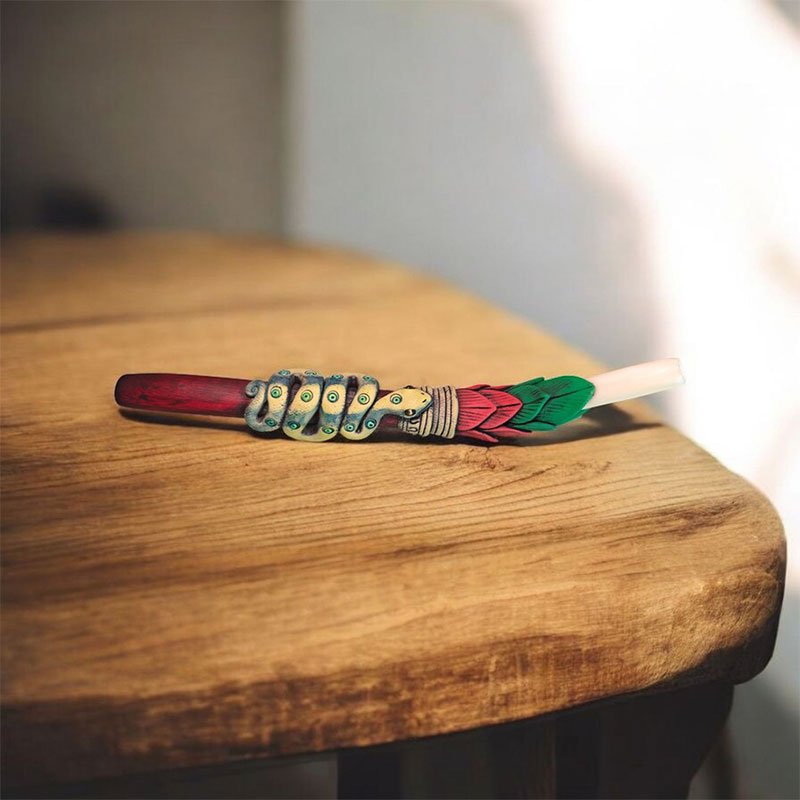 Tepys Ancestrales de Madera y Hueso con Animales Amazónicos - Imagen 2