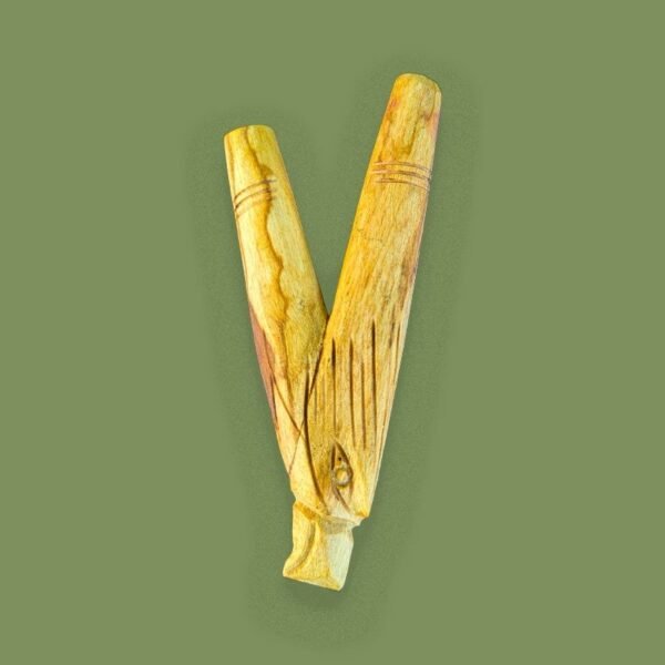 Kuripe Tallado en Palo Santo Diseños de Jaguar y Aguila
