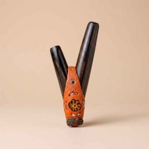 Kuripe Artesanal en Madera y Hueso con Corteza de Ayahuasca