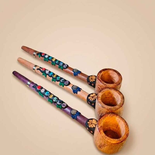 Pipa Ceremonial de Madera 7 Chakras