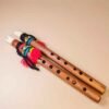 Flauta Quena Andina de Madera con Embocadura en Hueso y Tejido Tradicional – Instrumento Musical Artesanal