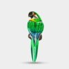 Imanes de Madera Pintados a Mano con Loros Amazónicos - Artesanía del Amazonas