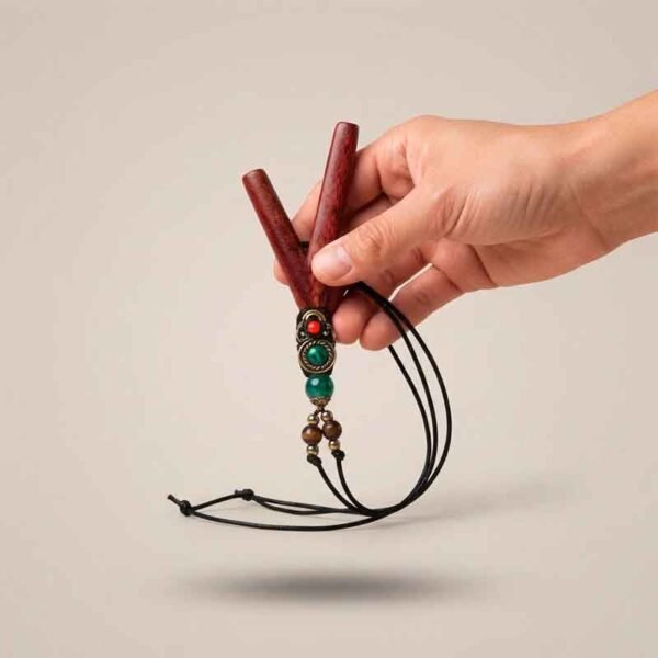 Kuripe de Collar: Arte en Madera de Chonta, Palo Santo y Hueso